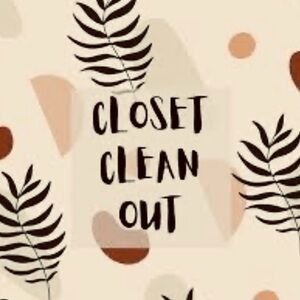 Closet cleanout sale